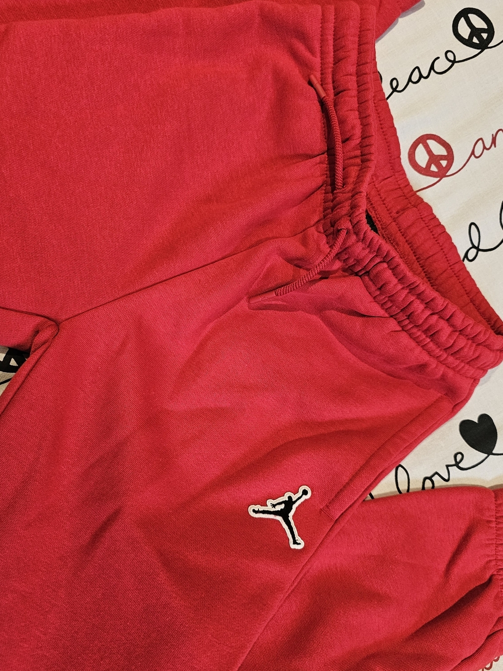 Jordan Red Kids Sweatpants with Jumpman Logo